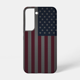 American Flag Metallic Mesh Samsung Galaxy Case