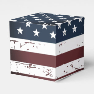 American Flag Military Stars And Stripes Favor Box