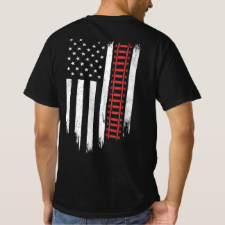 American Flag Model Train Railroad T-Shirt
