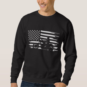 American Flag Motorcycle Apparel - Motorcycle Sweatshirt