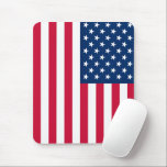 American Flag Mouse Pad<br><div class="desc">USA Flag Mouse Pads - United States of America - American Flag - Patriotic - Independence Day - July 4th - Customizable - Choose / Add Your Unique Text / Colour / Image - Make Your Special Mouse Pad Gift - Resize and move or remove and add elements / image...</div>