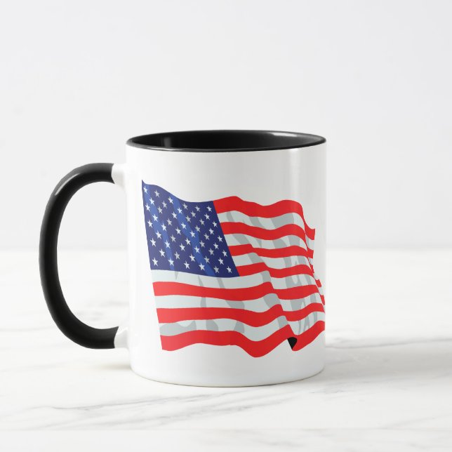 American flag  mug (Left)