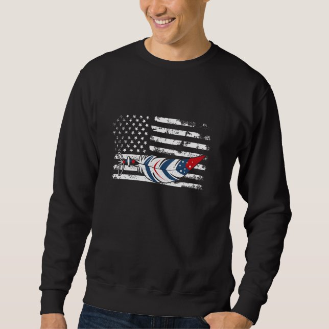 American Flag - Native Feather Pride Month Indigen Sweatshirt (Front)
