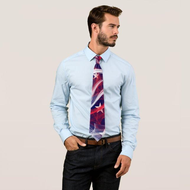 American Flag neck Tie (In Situ)