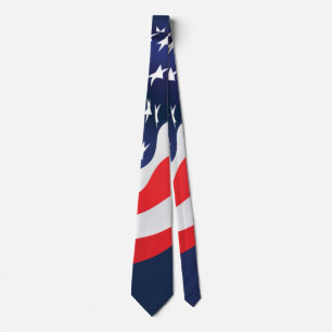 American Flag Neck Tie