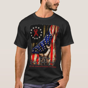 American Flag Nobody Fights Hereditary Hemochromat T-Shirt
