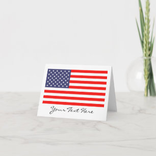 American flag note cards