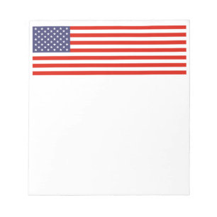 American flag note pads Patriotic USA design