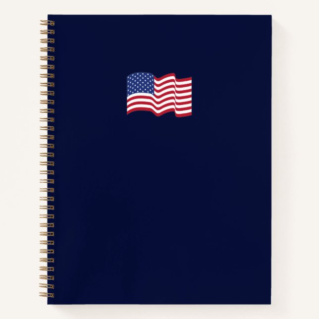 American Flag Notebook  (Front)