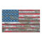 American Flag on Rough Wood Boards Effect
