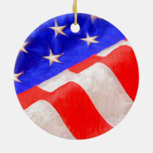 American Flag Ornament