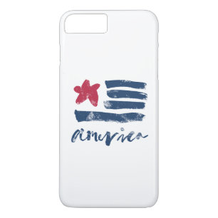American Flag Paintstrokes Case-Mate iPhone Case