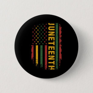 American Flag Pan African Colours For Celebrating 2 Inch Round Button
