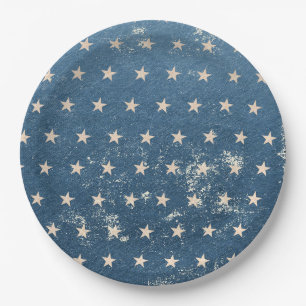 American Flag Paper Plate
