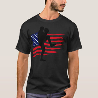 American Flag Patriotic Baseball 3 T-Shirt