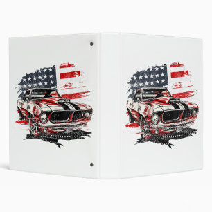 American Flag Patriotic Binder