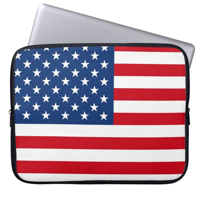American Flag Patriotic Design Notebook Sleeve (Front)