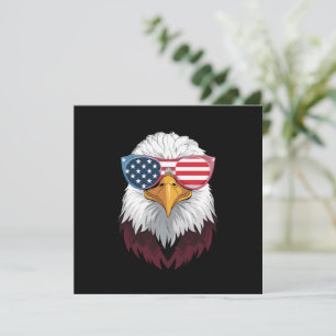 American Flag Patriotic Eagle 4th Of July Invitation