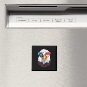 American Flag Patriotic Eagle 4th Of July Magnet