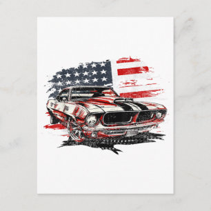 American Flag Patriotic Enclosure Card