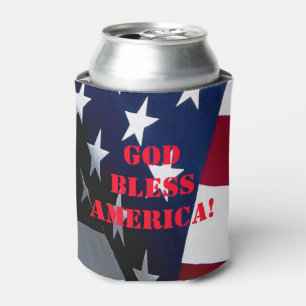 "American Flag" "patriotic gift" Can Cooler