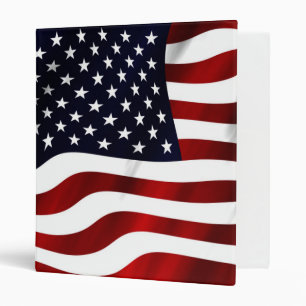 American Flag Patriotic Independence Day Binder