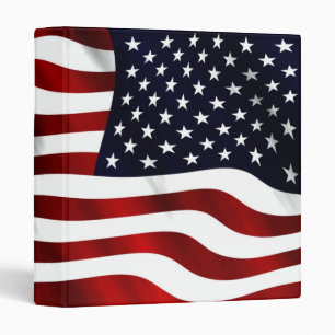 American Flag Patriotic Independence Day Binder