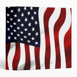 American Flag Patriotic Independence Day Binder