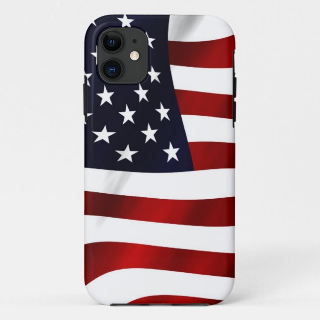 American Flag Patriotic Independence Day Case-Mate iPhone Case (Back)