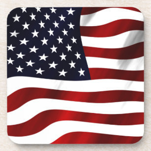 American Flag Patriotic Independence Day Coaster