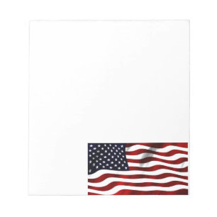 American Flag Patriotic Independence Day Notepad
