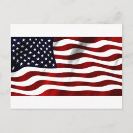 American Flag Patriotic Independence Day Postcard