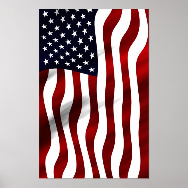 American Flag Patriotic Independence Day Poster (Front)