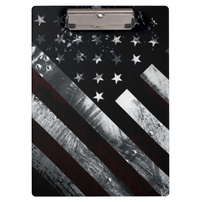 American Flag Patriotic Industrial Clipboard (Front)