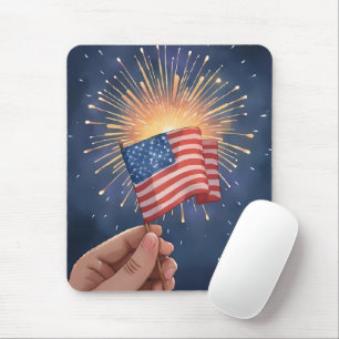 American Flag Patriotic Mouse Pad