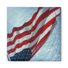 American Flag - Patriotic Note Card -