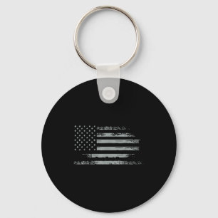 American Flag Patriotic Pride Dom  Keychain