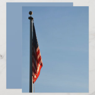American Flag Patriotic Scrapbook Paper