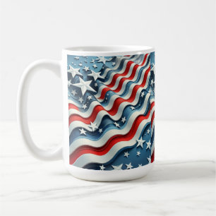 American Flag Patriotic USA Pride Coffee Mug