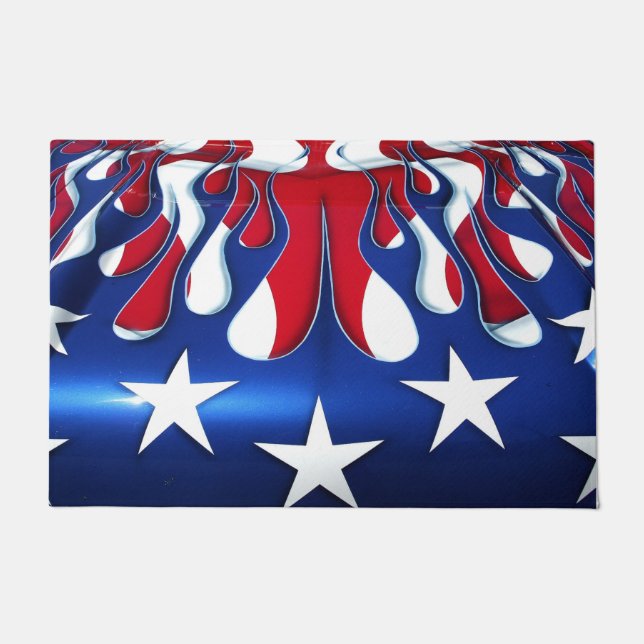 American Flag Pattern Doormat (Front)