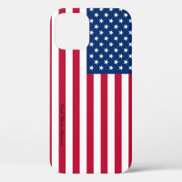 American Flag Pattern iPhone Case