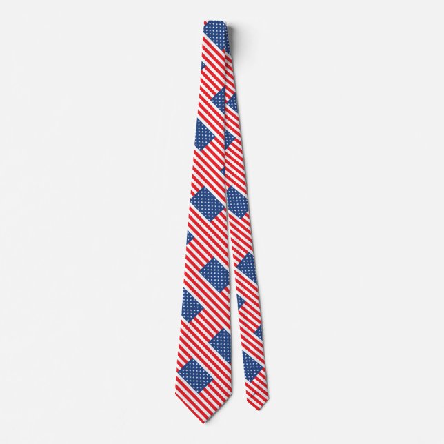 American Flag pattern Tie (Front)