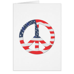 American Flag Peace Sign