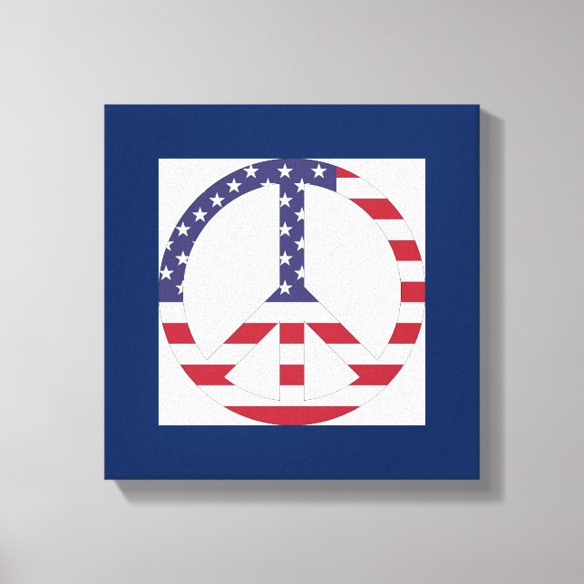 AMERICAN FLAG PEACE SIGN (Front)