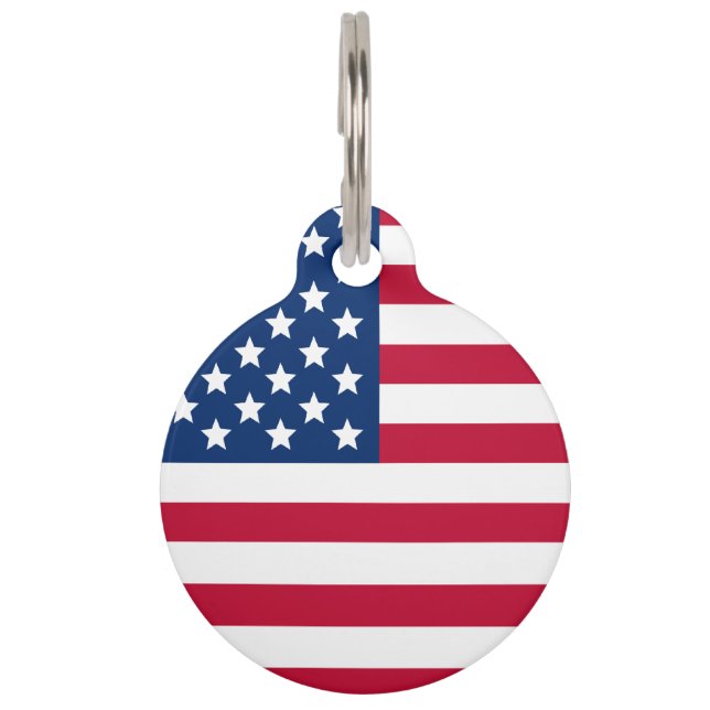 American Flag Pet Tag (Front)