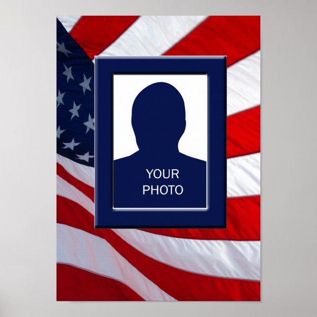 American Flag Photo Frame Print (Front)
