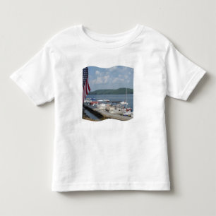 American Flag photo Marina at Lake Arrowhead Toddler T-shirt