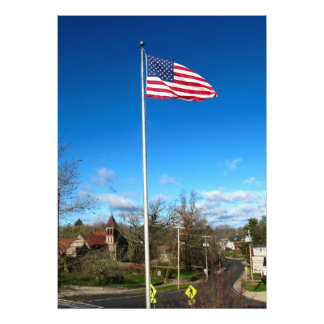American flag photo print