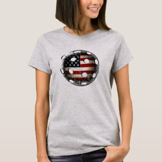 American Flag Pickle Ball USA T-Shirt