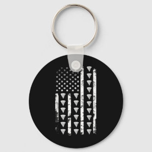 American Flag Pizza Food Usa Patriotism Patriot So Keychain